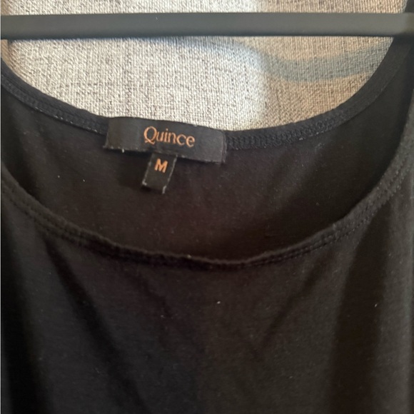 Quince Black Midi Tencel Dress - Picture 3 of 5